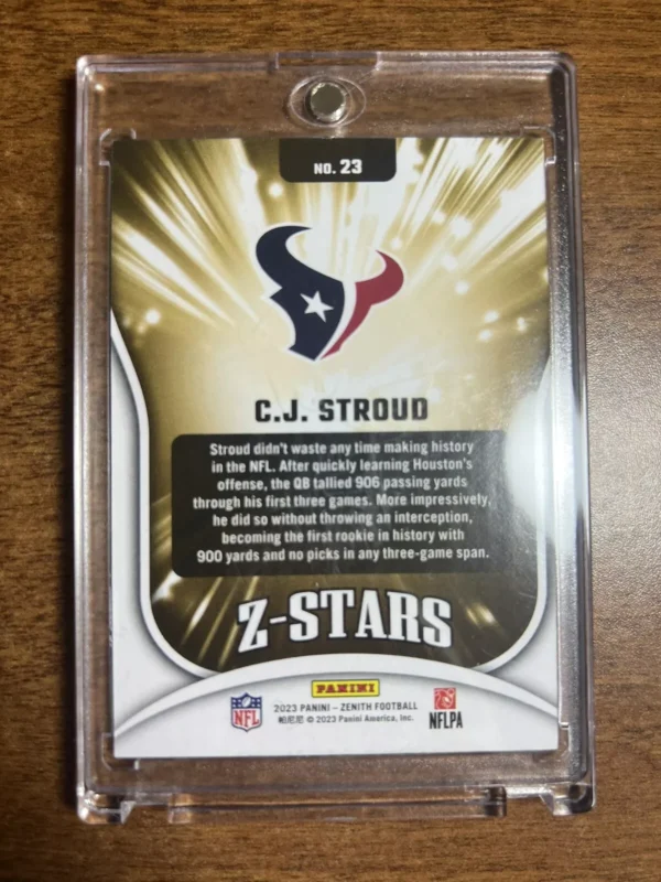 CJ Stroud - 2023 Zenith Z-Stars Rookie Card RC #23 - Image 2